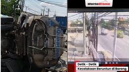Beredar Video Kecelakaan Beruntun Mengerikan di Jalur Pandaan-Gempol