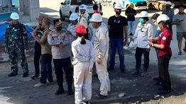 Polres Morowali Gelar Olah TKP Kebakaran Menara Scrubber PT SLNC di Kawasan IMIP