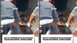 Warga Depok Digegerkan Mayat Pria di Pasar Musi