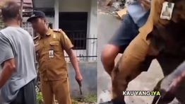 Lurah di Medan Didorong ke Parit Saat Bongkar Polisi Tidur Berpaku