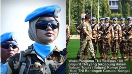Wakil Panglima TNI Lepas Satgas Kizi TNI Minusca untuk Misi Perdamaian di Afrika Tengah