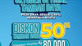 Promo Spesial Hari Listrik Nasional ke-80, Tambah Daya Listrik Diskon 50%