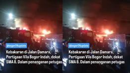 Bangunan di Jalan Damara Bogor Kebakaran Hebat