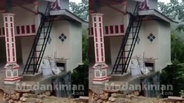 VIDEO: Detik-detik Rumah Longsor di Nias