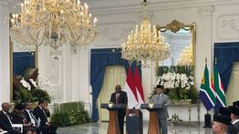 Prabowo Serukan “Amandla” di Hadapan Presiden Afrika Selatan Ramaphosa