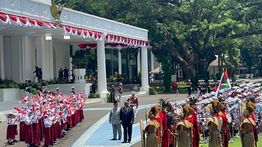Prabowo Sambut Langsung Kunjungan Resmi Presiden Afrika Selatan di Istana Merdeka