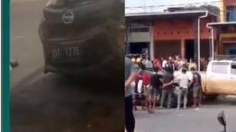 Daihatsu Sigra Hantam Toyota Hilux Sampai Ringsek, 5 Orang Kritis