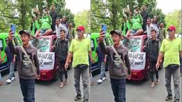 Demo Sopir Angkot di Balai Kota Bogor Ricuh, Petugas Dishub Dikejar Massa