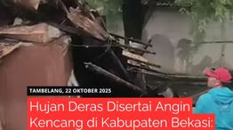 Puluhan Rumah Rusak Dihantam Hujan Angin di Kabupaten Bekasi