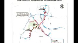 18 Ruas Jalan di Jakarta Dialihkan saat Jakarta Running Festival 2025