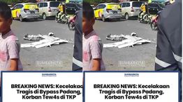 Pemotor Tewas Terlindas Truk di Padang