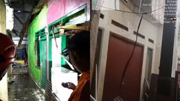 Hujan Badai Terjang Bekasi, 4 Rumah Warga Rusak Diterpa Angin Kencang