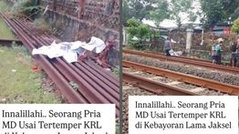 Pria Tewas Seketika Dihantam KRL di Kebayoran Lama