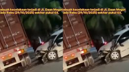 VIDEO: Mobil Hantam Bus Transjakarta Sampai Ringsek