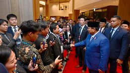Hangatnya Sambutan Diaspora Indonesia untuk Prabowo di Gyeongju