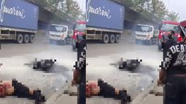 Pemotor Kritis Usai Ditabrak Truk Sampai Terseret Ratusan Meter