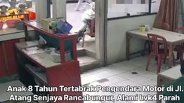 VIDEO Rekaman Detik-detik Bocah 5 Tahun Dihantam Motor di Bogor