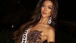 Sanly Liu Kenakan Kebaya Motif Garuda di Pembukaan Miss Universe 2025