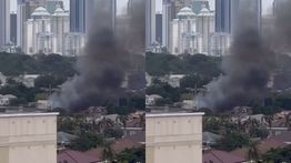 Kebakaran Dekat Area GBK, Asap Tebal Terlihat di Lokasi