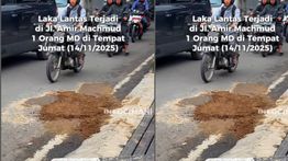 Pemotor Wanita Tewas di Jalan Jenderal Amir Machmud Cimahi Sore Ini