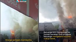 Tangki Motor Bocor, Rumah Warga Terbakar Hebat