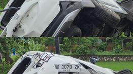 Kereta Batara Kresna Tabrak Mobil di Perlintasan Tanpa Palang Begajah, Dua Orang Luka-Luka