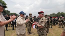 Prabowo dan Raja Yordania Abdullah II Saksikan Demontrasi Drone dari TNI dan AB Yordania