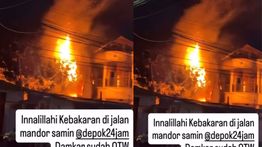 Rumah Warga Depok Kebakaran Hebat