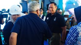 Komisaris KBS Revitriyoso Sambut AHY di Cilegon