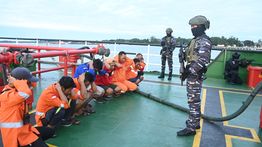 Operasi Gabungan Laut–Udara TNI Berhasil Amankan Dua Kapal Pembawa Pasir Timah Ilegal