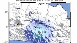 Gempa Dangkal M2,9 Guncang Kabupaten Bandung Pagi Ini