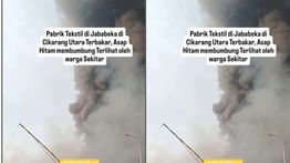 Pabrik Tekstil di Jababeka Kebakaran Hebat Pagi Ini