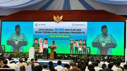 BRI Region 7 Jakarta 2 Hadiri Acara Akad Massal 26.000 KPR FLPP dan Serah Terima Kunci Bersama Presiden RI