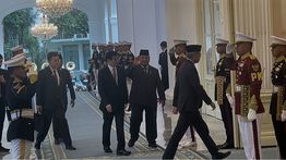 Prabowo Sambut Kunjungan Ketua MPR China di Istana Merdeka