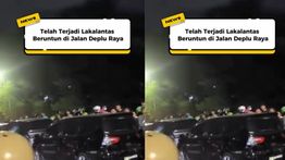 VIDEO : 4 Mobil Bertabrakan di Jalan Deplu Raya