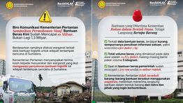 Kementan Minta Maaf, Viral Bantuan Beras Bencana Seharga Rp60 Ribu per Kg