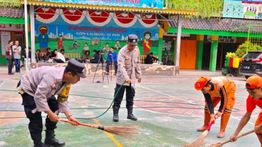 Polisi Perbaiki Lokasi Insiden Mobil SPPG di SDN 01 Kalibaru