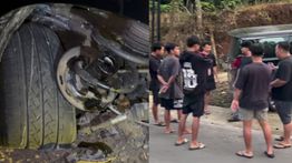 Mobil NDX AKA Alami Kecelakaan Tunggal di Banyumas