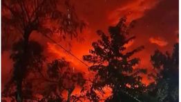 Fenomena Langit Merah Bak Neraka, Ini keterangan BMKG