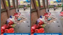 VIDEO: Penampakan Sampah Menumpuk di Pinggir Jalan Margonda Depok