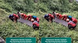 Wanita Meregang Nyawa Usai Jatuh di kawasan Benteng Keraton Baubau