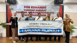 Chery Salurkan Bantuan Rp1 Miliar untuk Korban Banjir dan Longsor di Aceh dan Sumatra, Hadirkan Program "Chery Flood Care"