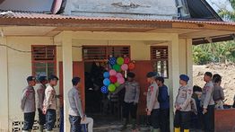 Rayakan Natal, Polri Fungsikan Posko Pengungsian sebagai Gereja di Sumatera Utara