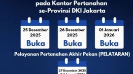 Layanan Pertanahan di DKI Tetap Buka saat libur Natal dan Tahun Baru