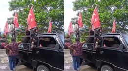 Bendera GAM Dibentangkan di Jalan Nasional Banda Aceh, TNI Amankan 1 Orang