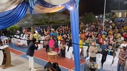 Natal Sekolah Hagai Hot Tio School, Camat dan Kapolsek Gebang Pesan Begini