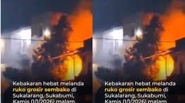 Toko Grosir di Sukabumi Ludes Terbakar, Kerugian Sampai Rp3 M