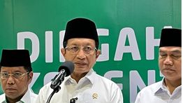 Nasaruddin Umar Pimpin Upacara Hari Amal Bakti ke-80 Kemenag, Tegaskan Pentingnya Kerukunan Umat