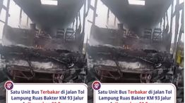 Bus Terbakar di Jalan Tol Trans Sumatera, Sempat Terdengar Ledakan