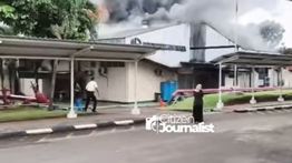 Kebakaran Pabrik di Desa Cicadas Bogor